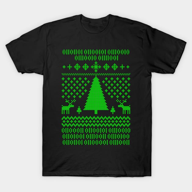 Binary Christmas T-Shirt by manikx